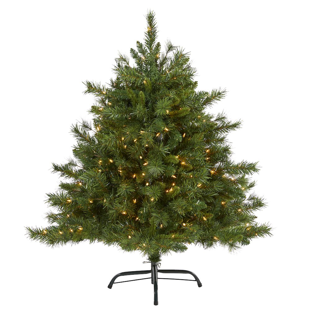 4ft. Wyoming Mixed Pine Artificial Christmas Tree with 250 Clear Lights. Picture 1