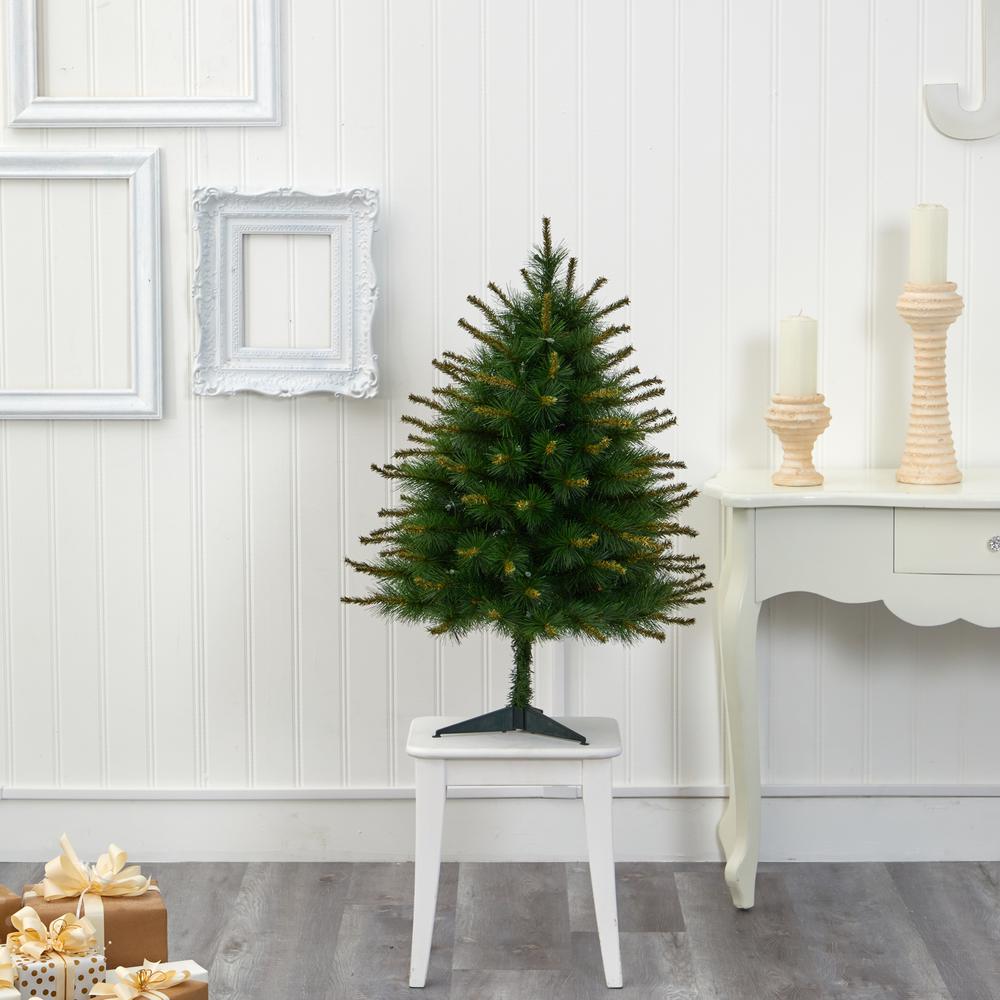 3ft. New England Pine Artificial Christmas Tree with 50 Clear Lights. Picture 5