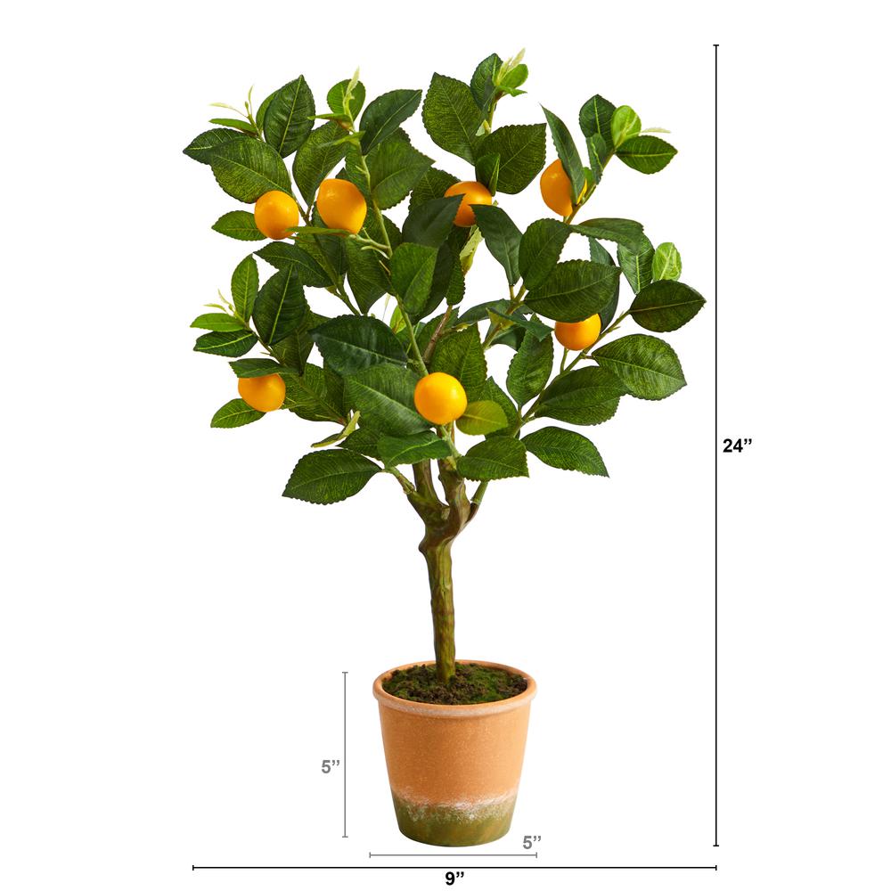24in. Lemon Artificial Tree. Picture 2
