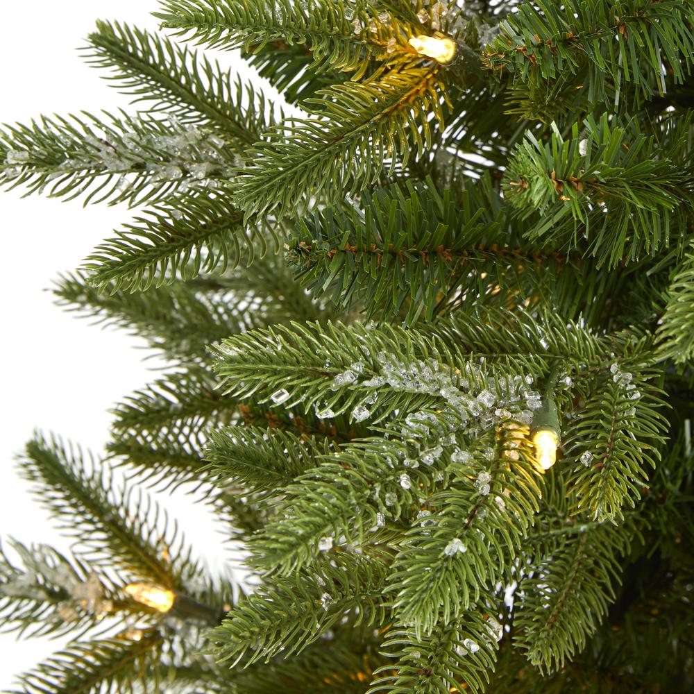 3ft. Snowed Grand Teton Fir Artificial Christmas Tree with 50 Clear Lights and 111 Bendable Branches. Picture 2