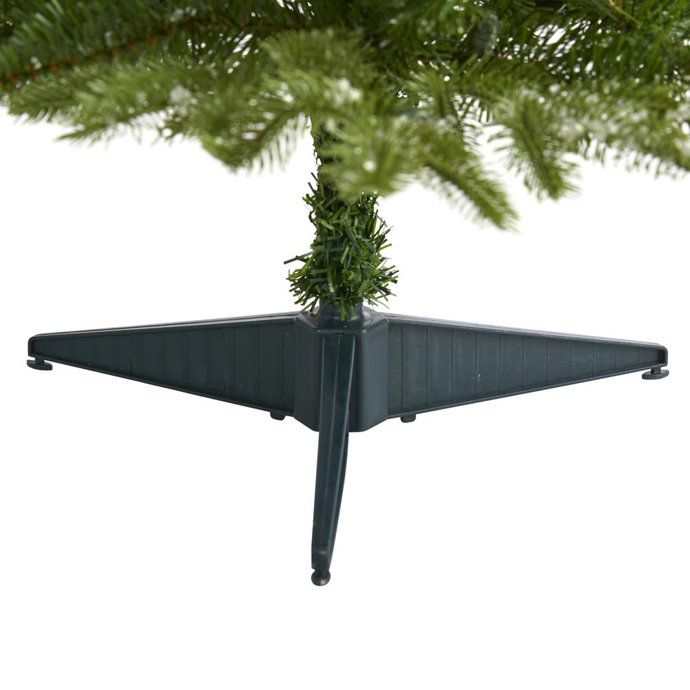 3ft. Snowed Grand Teton Fir Artificial Christmas Tree with 50 Clear Lights and 111 Bendable Branches. Picture 3