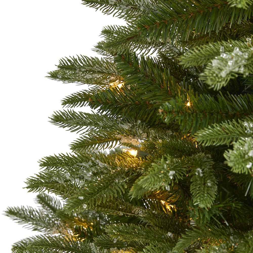 5ft. Snowed Grand Teton Artificial Christmas Tree with 150 Clear Lights. Picture 3