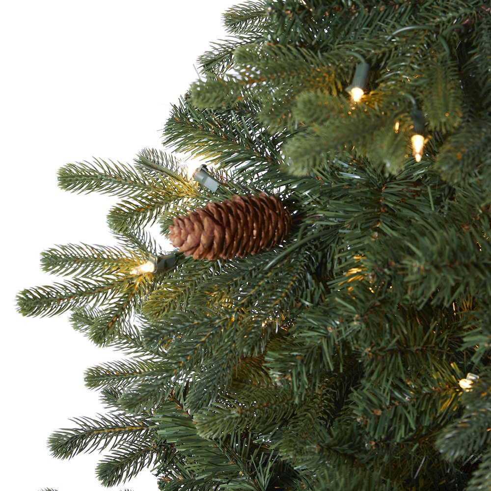 5.5ft. Yukon Mountain Fir Artificial Christmas Tree with 250 Clear Lights. Picture 3