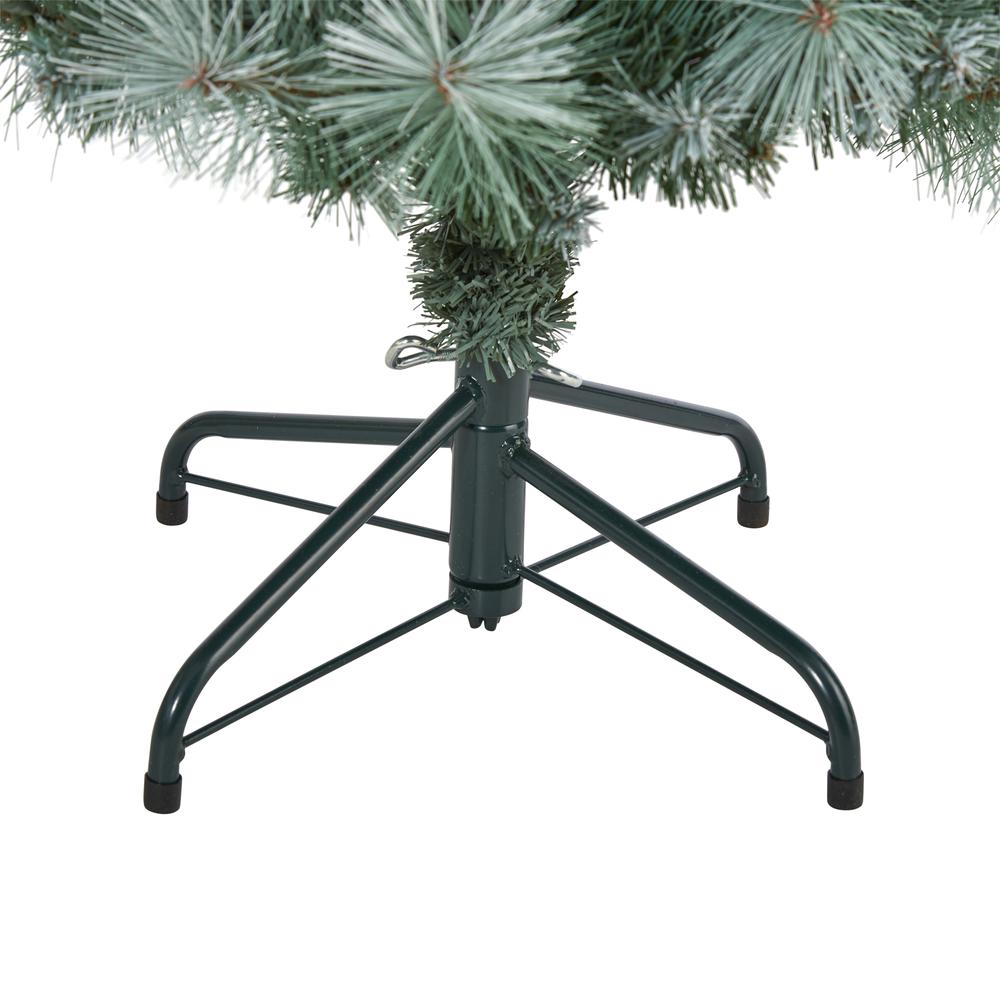 4ft. Frosted Tip British Columbia Mountain Pine Artificial Christmas Tree with 100 Clear Lights, Pine Cones and 228 Bendable Branches. Picture 4