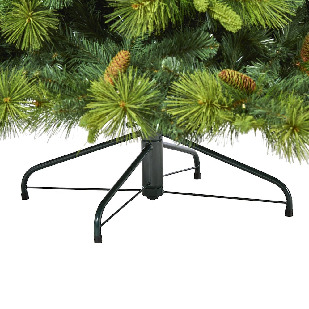 6.5ft. North Carolina Mixed Pine Christmas Tree with 350 Warm LED Lights. Picture 4