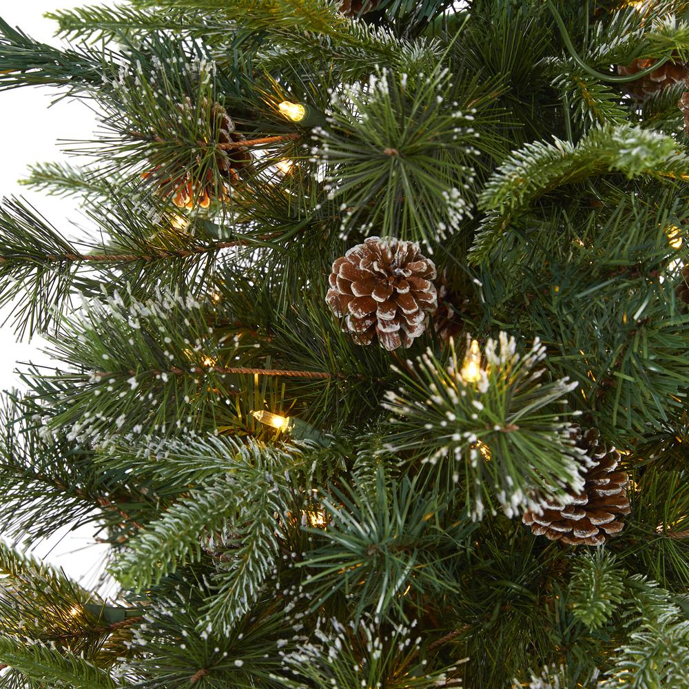 6ft. Snowed Tipped Clermont Mixed Pine Artificial Christmas Tree. Picture 3
