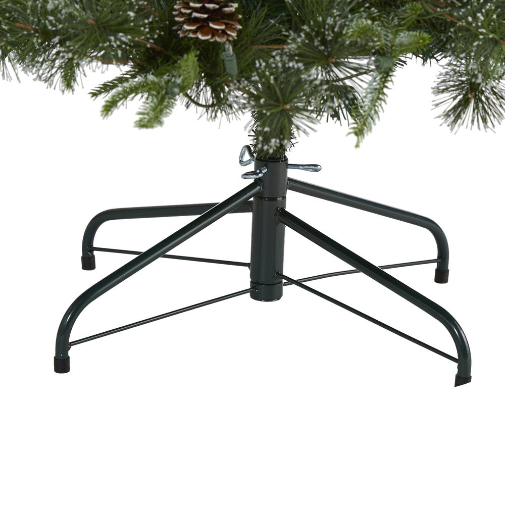 6ft. Snowed Tipped Clermont Mixed Pine Artificial Christmas Tree. Picture 4