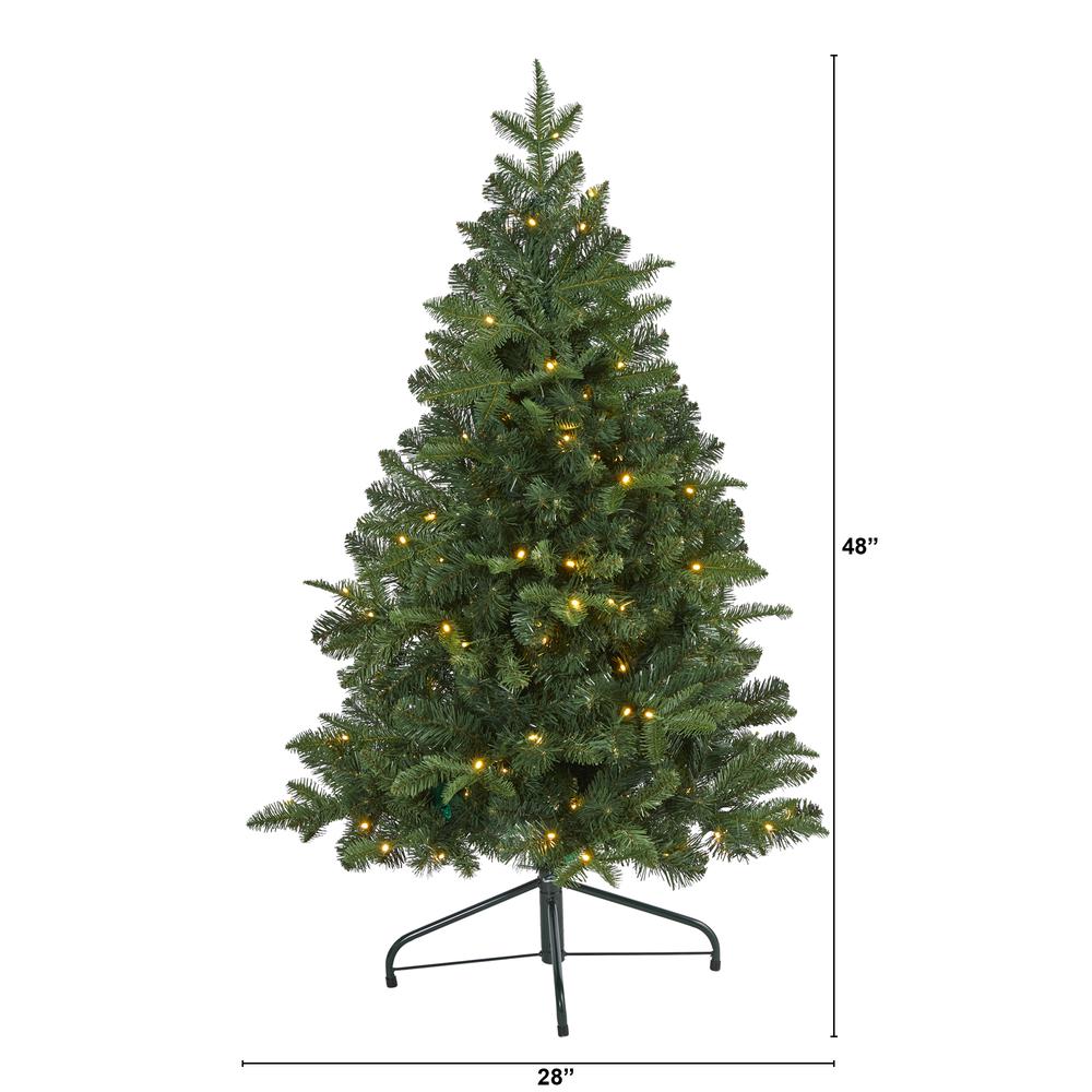 4ft. Grand Teton Spruce Flat Back Artificial Christmas Tree. Picture 2