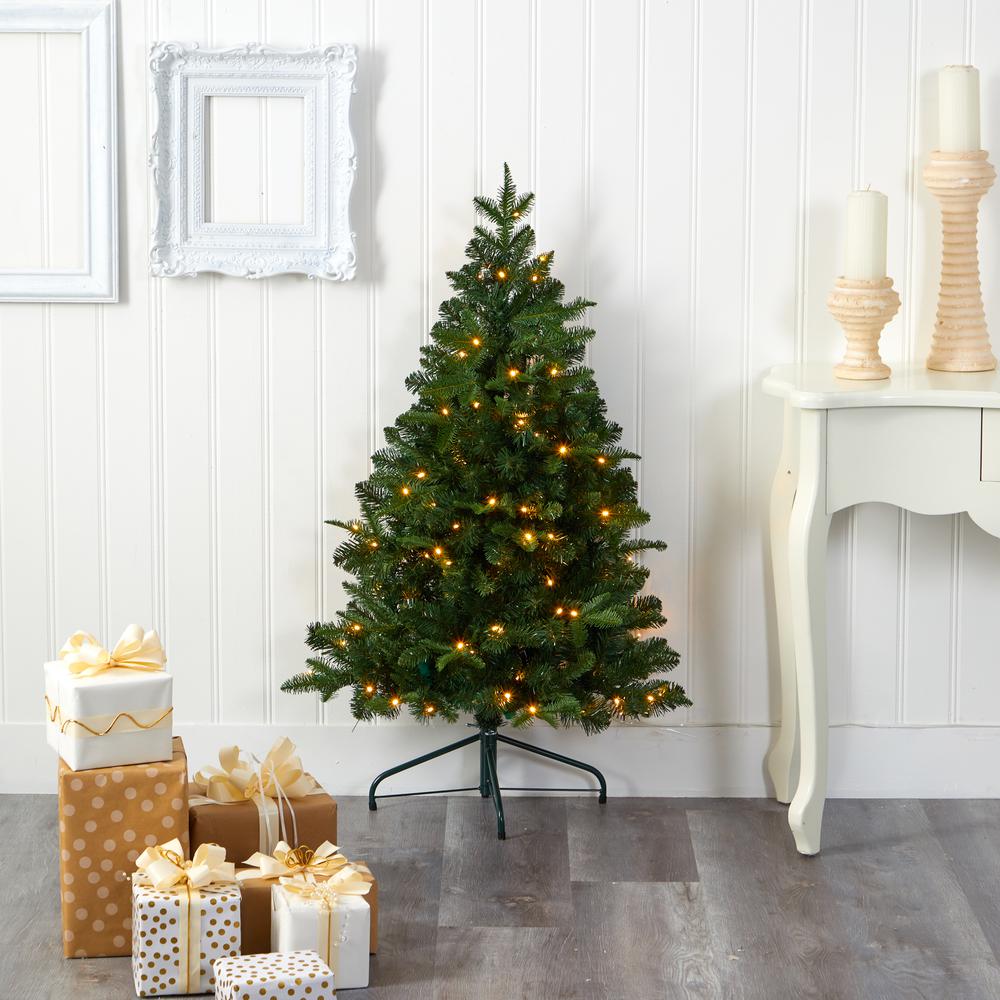 4ft. Grand Teton Spruce Flat Back Artificial Christmas Tree. Picture 7