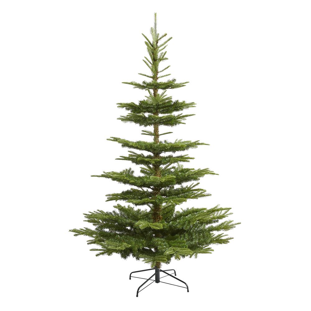 7.5ft. Layered Washington Spruce Artificial Christmas Tree. Picture 1