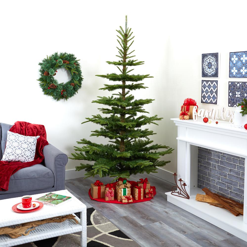 7.5ft. Layered Washington Spruce Artificial Christmas Tree. Picture 6