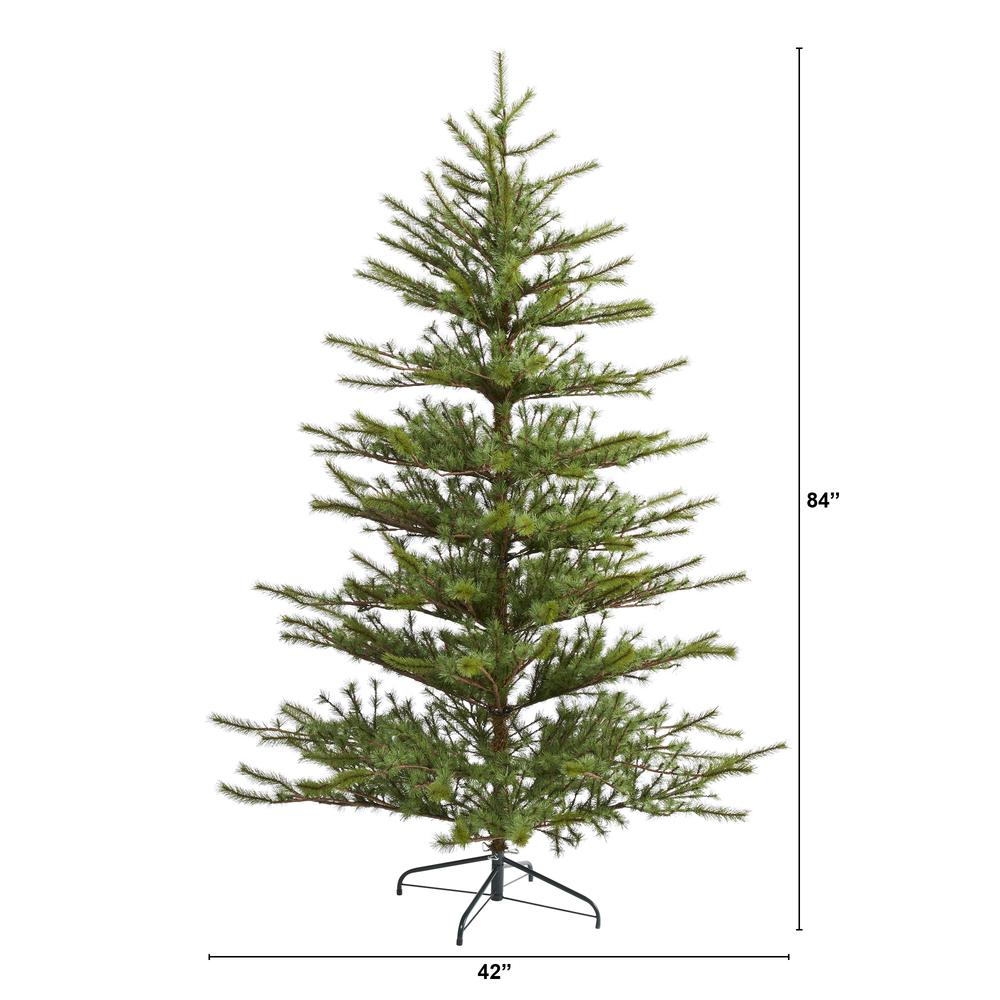 7ft. Vancouver Mountain Pine Artificial Christmas Tree. Picture 2