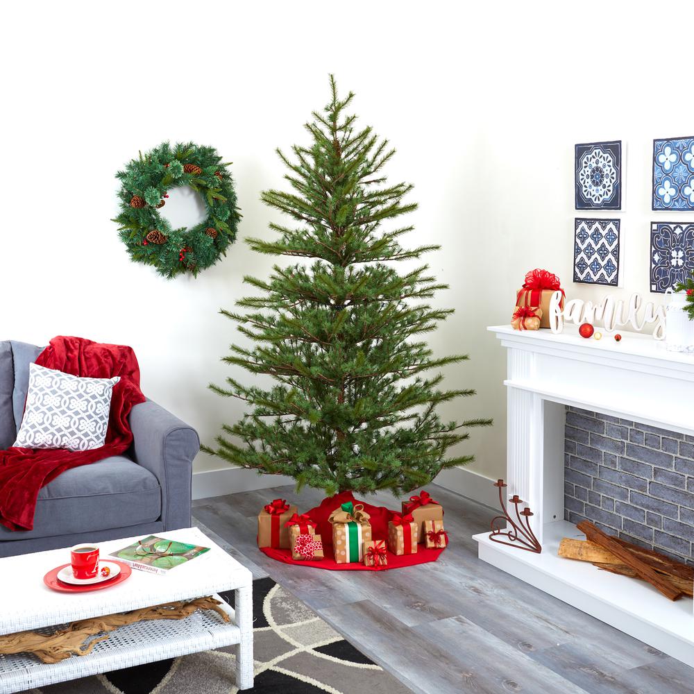 7ft. Vancouver Mountain Pine Artificial Christmas Tree. Picture 6