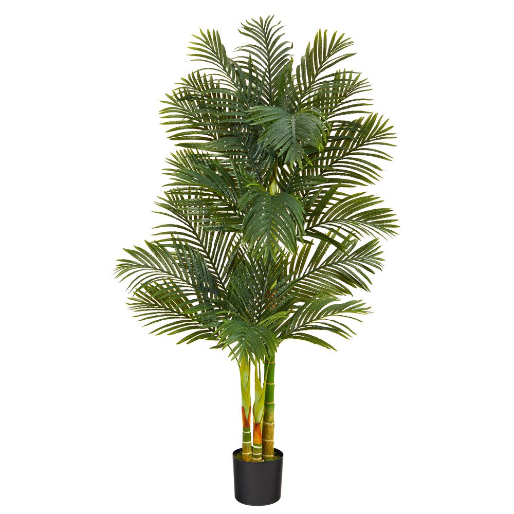 6ft. Golden Cane Artificial Palm Tree. Picture 1