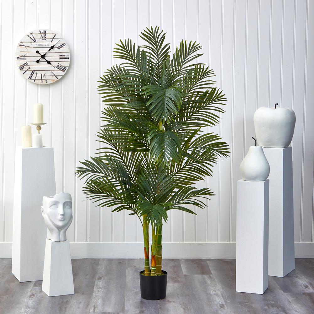 6ft. Golden Cane Artificial Palm Tree. Picture 2