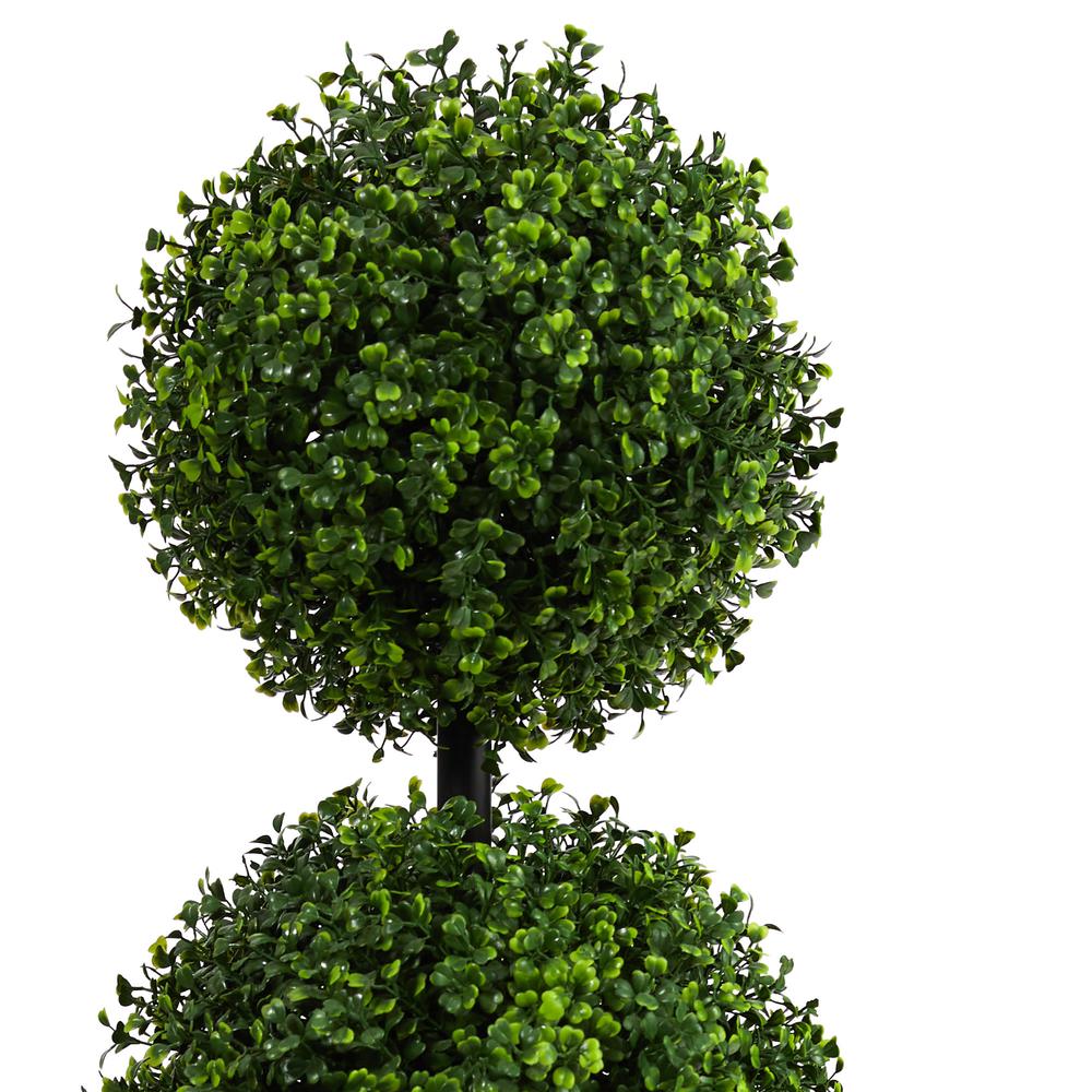 3ft. Boxwood Triple Ball Topiary Artificial Tree (Indoor/Outdoor). Picture 4