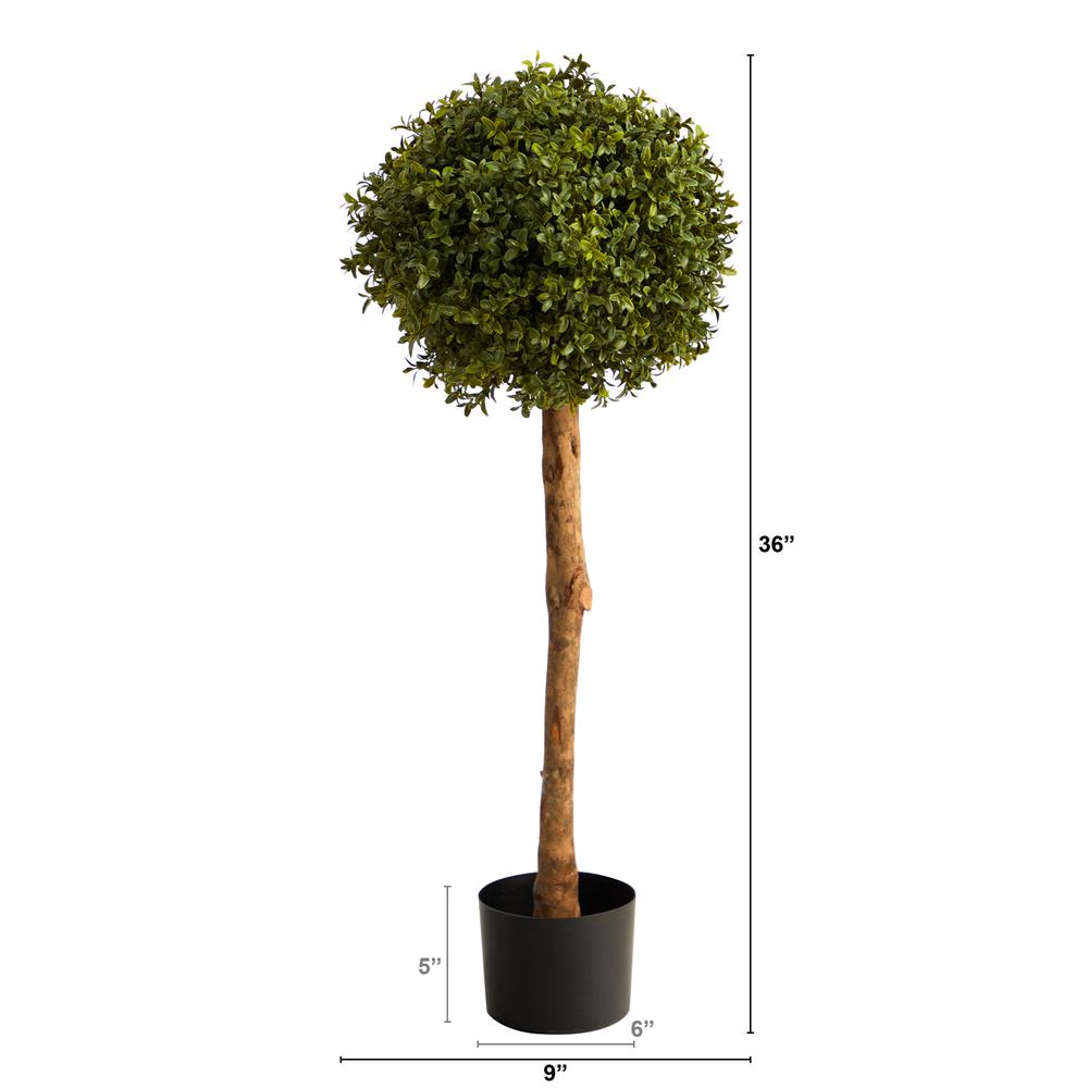 3ft. Boxwood Ball Topiary Artificial Tree (Indoor/Outdoor). Picture 2