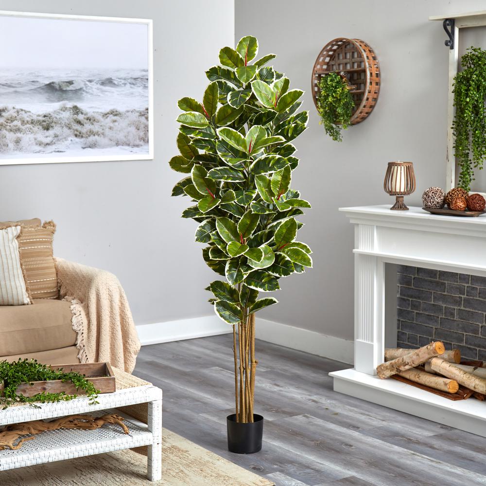 6ft. Oak Artificial Tree UV Resistant (Indoor/Outdoor). Picture 3