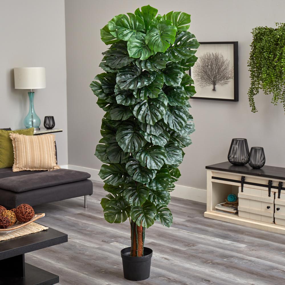 70in. Monstera Artificial Tree (Indoor/Outdoor). Picture 3