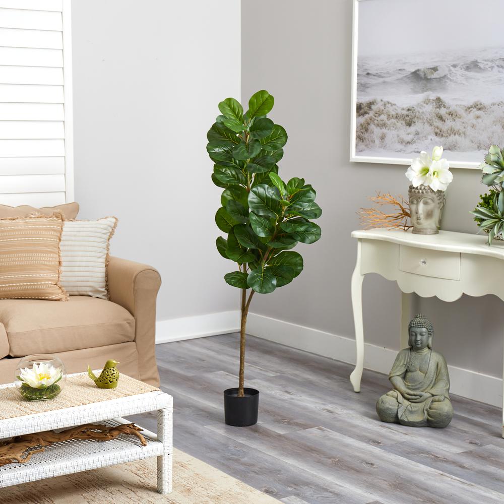 4.5ft. Fiddle Leaf Fig Artificial Tree. Picture 4