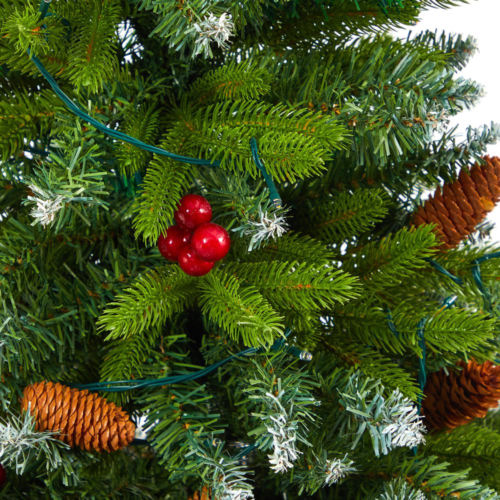 56in. Snow Tipped Portland Spruce Artificial Christmas Tree. Picture 5