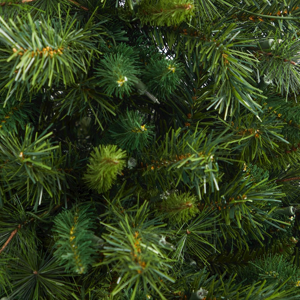 4.5ft. Wyoming Mixed Pine Christmas Tree with 250 Clear Lights in Tower Planter. Picture 5
