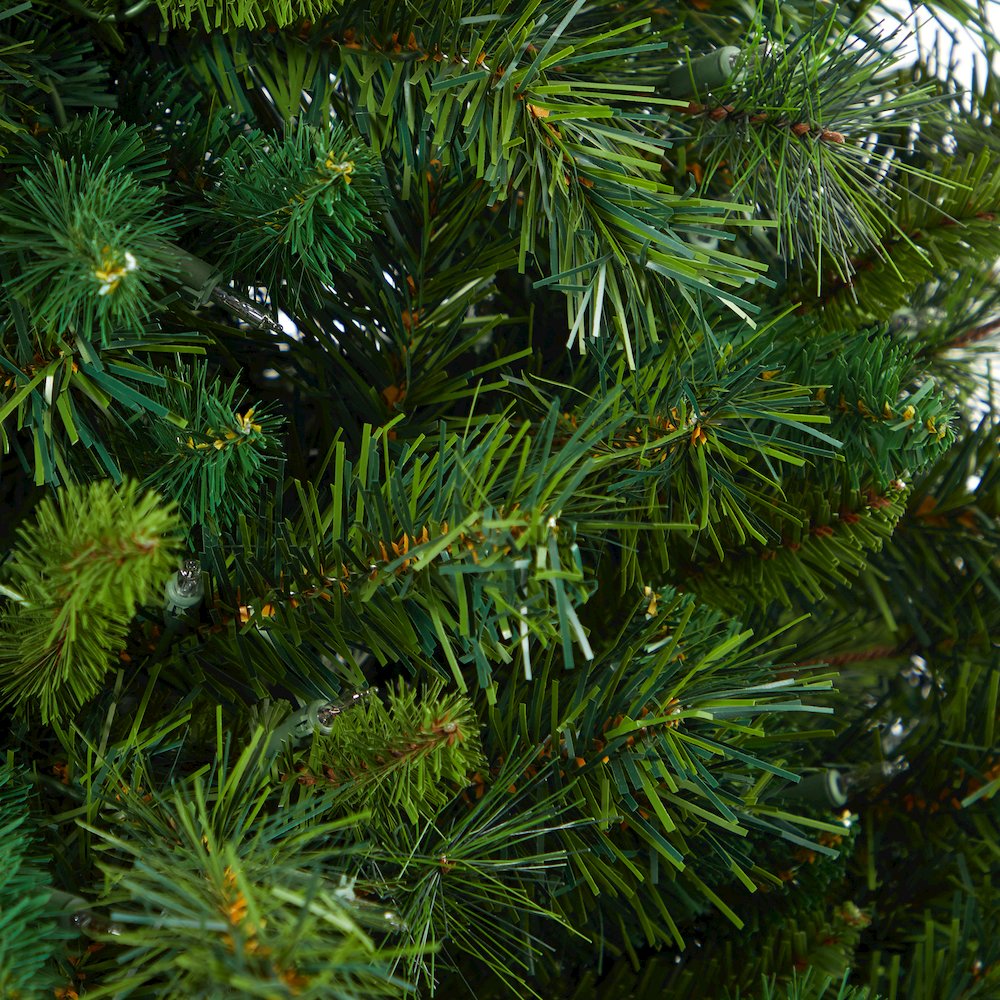 4.5ft. Wyoming Mixed Pine Christmas Tree with 250 Clear Lights in Tower Planter. Picture 5