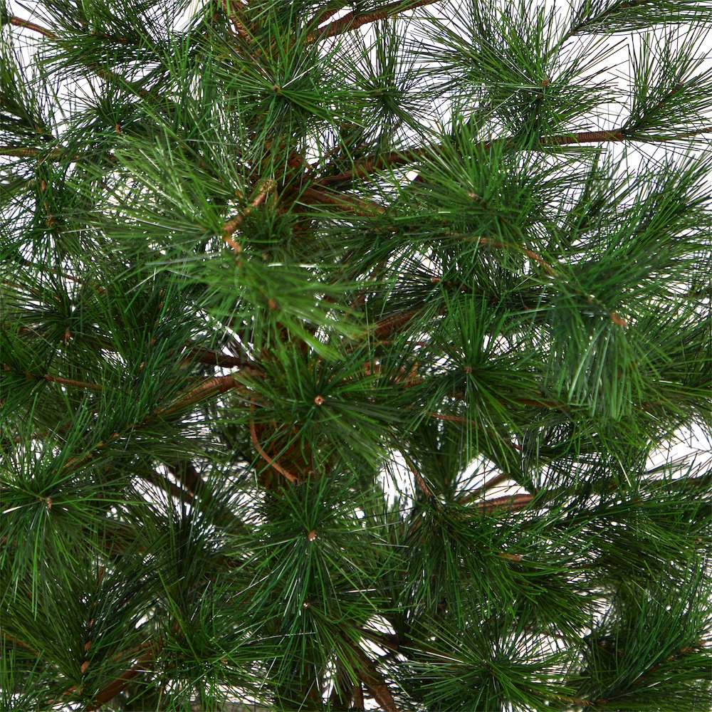 40in. Yukon Mixed Pine Artificial Christmas Tree in Bronze Metal Planter. Picture 3