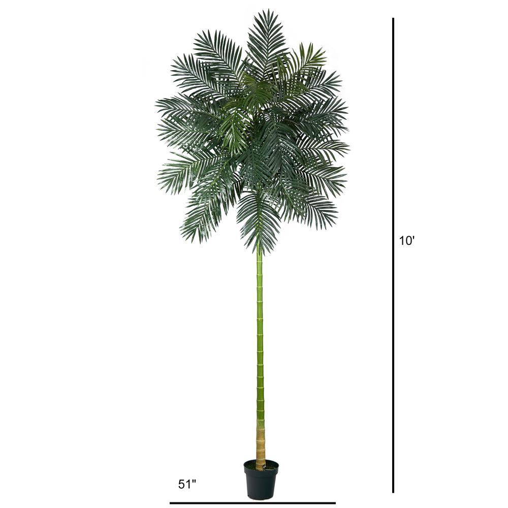 10ft. Golden Cane Artificial Palm Tree. Picture 2