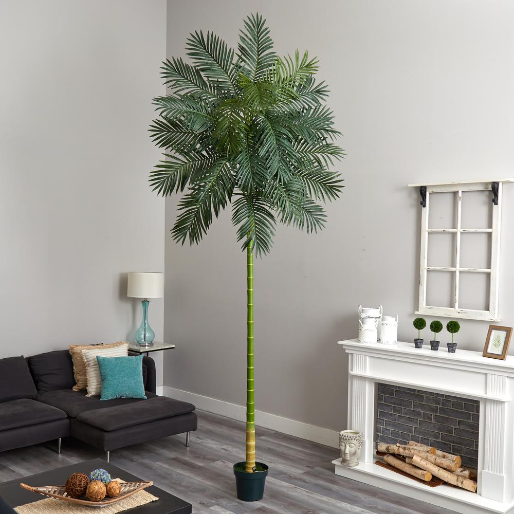 10ft. Golden Cane Artificial Palm Tree. Picture 3