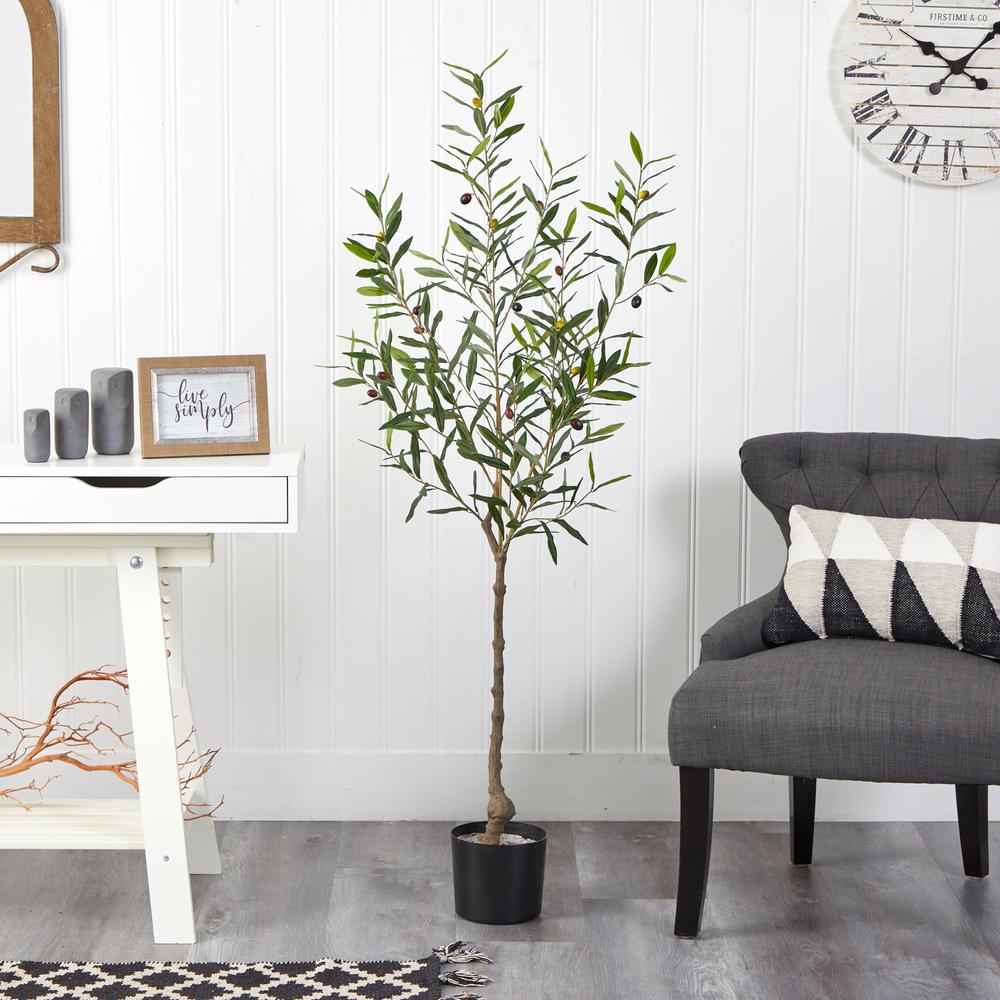 5ft. Olive Artificial Tree. Picture 3