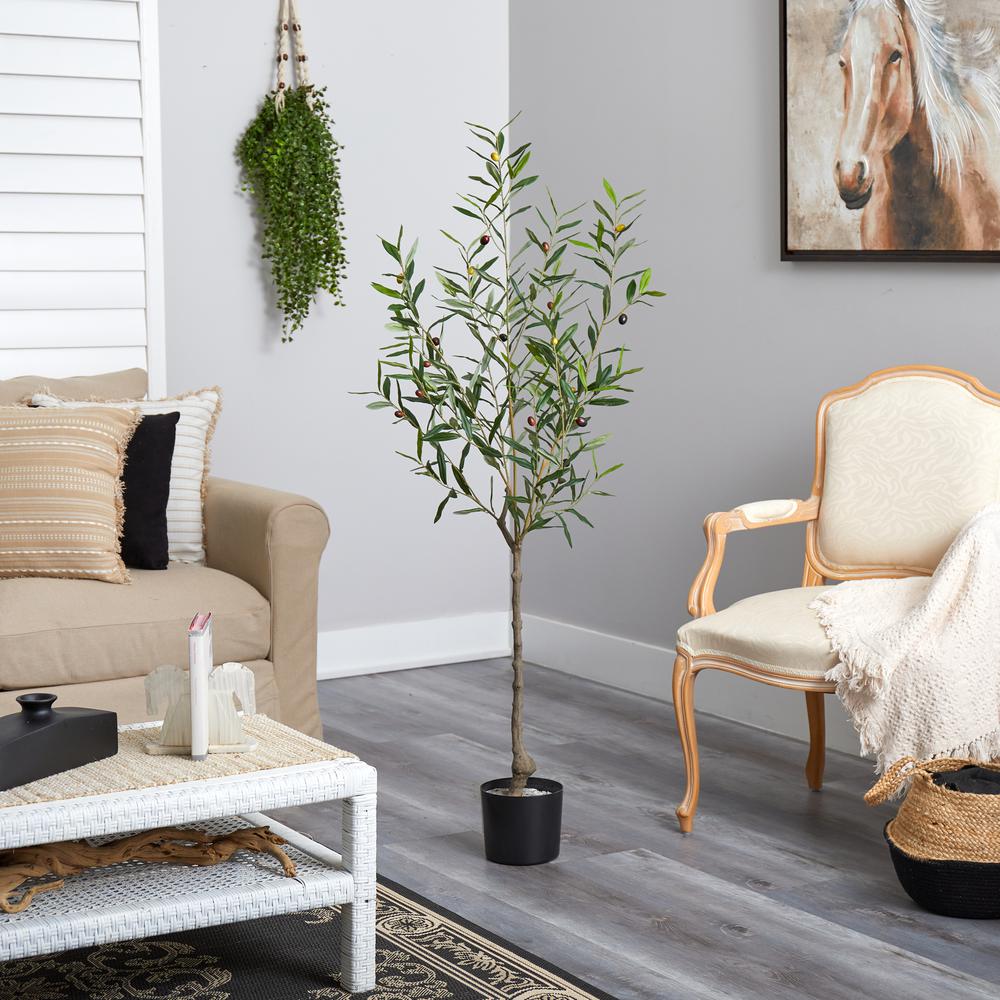5ft. Olive Artificial Tree. Picture 4