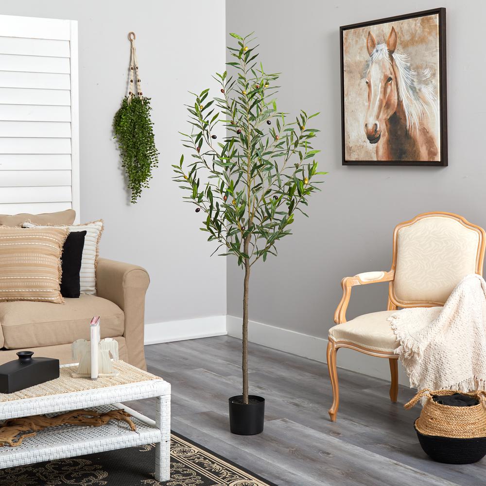 6ft. Olive Artificial Tree. Picture 3