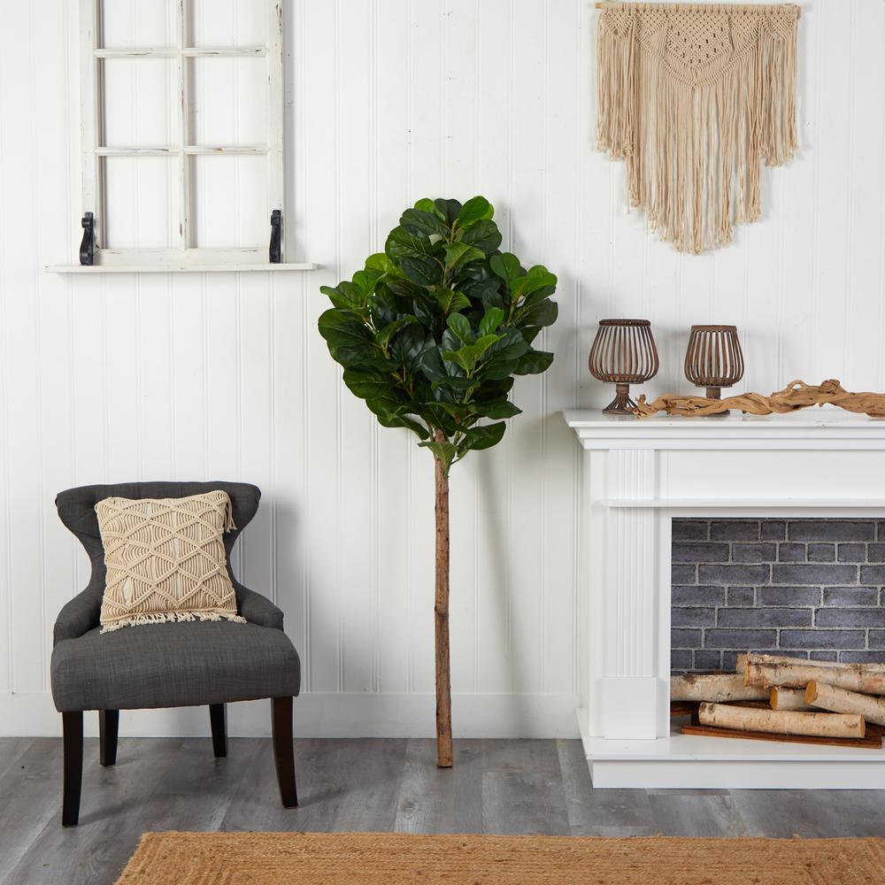 5.5ft. Artificial Fiddle Leaf Tree (No Pot). Picture 3