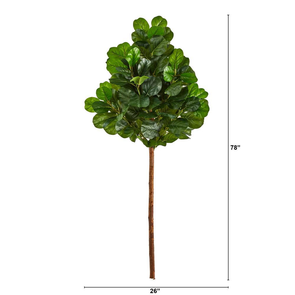 6.5ft. Artificial Fiddle Leaf Tree (No Pot). Picture 2
