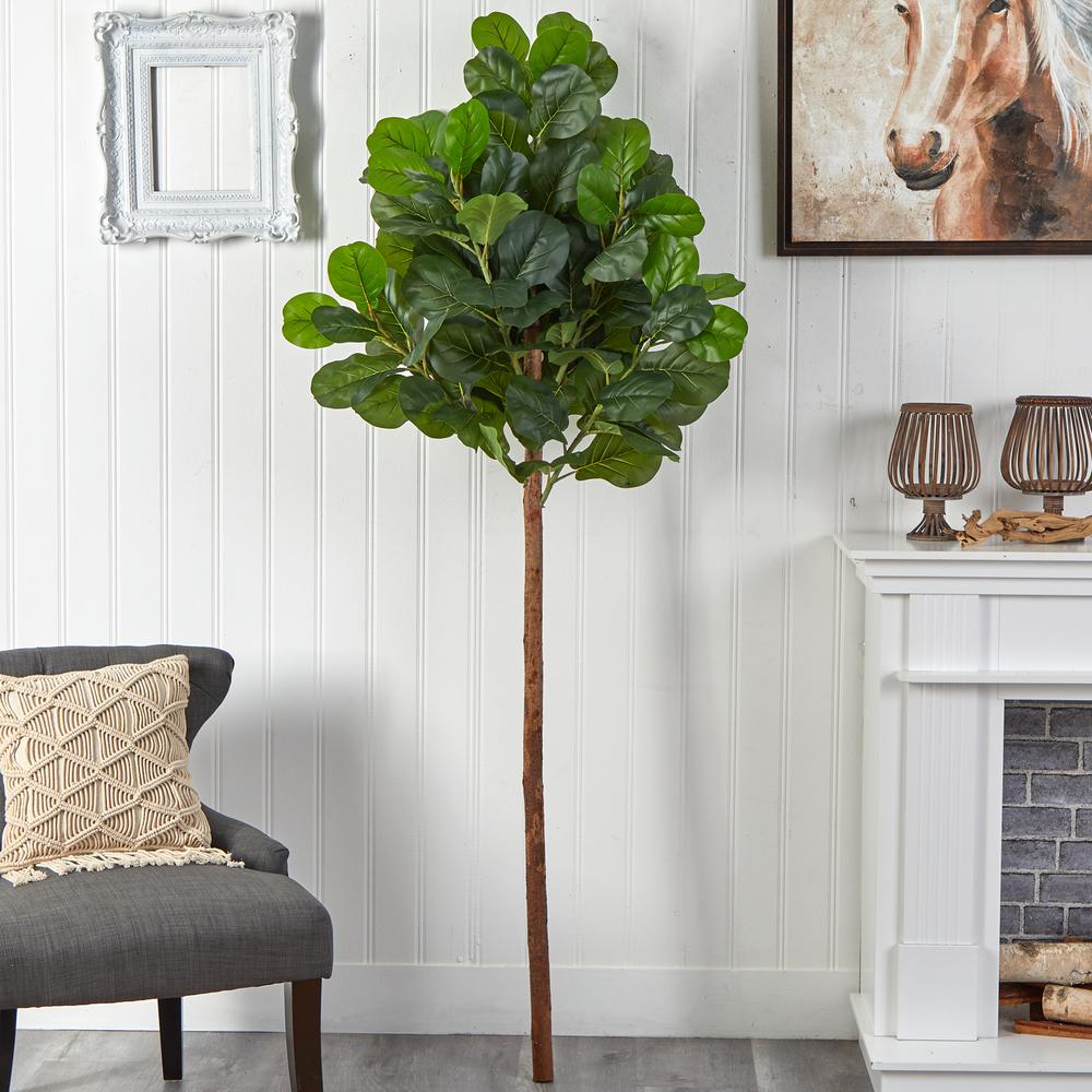 6.5ft. Artificial Fiddle Leaf Tree (No Pot). Picture 4