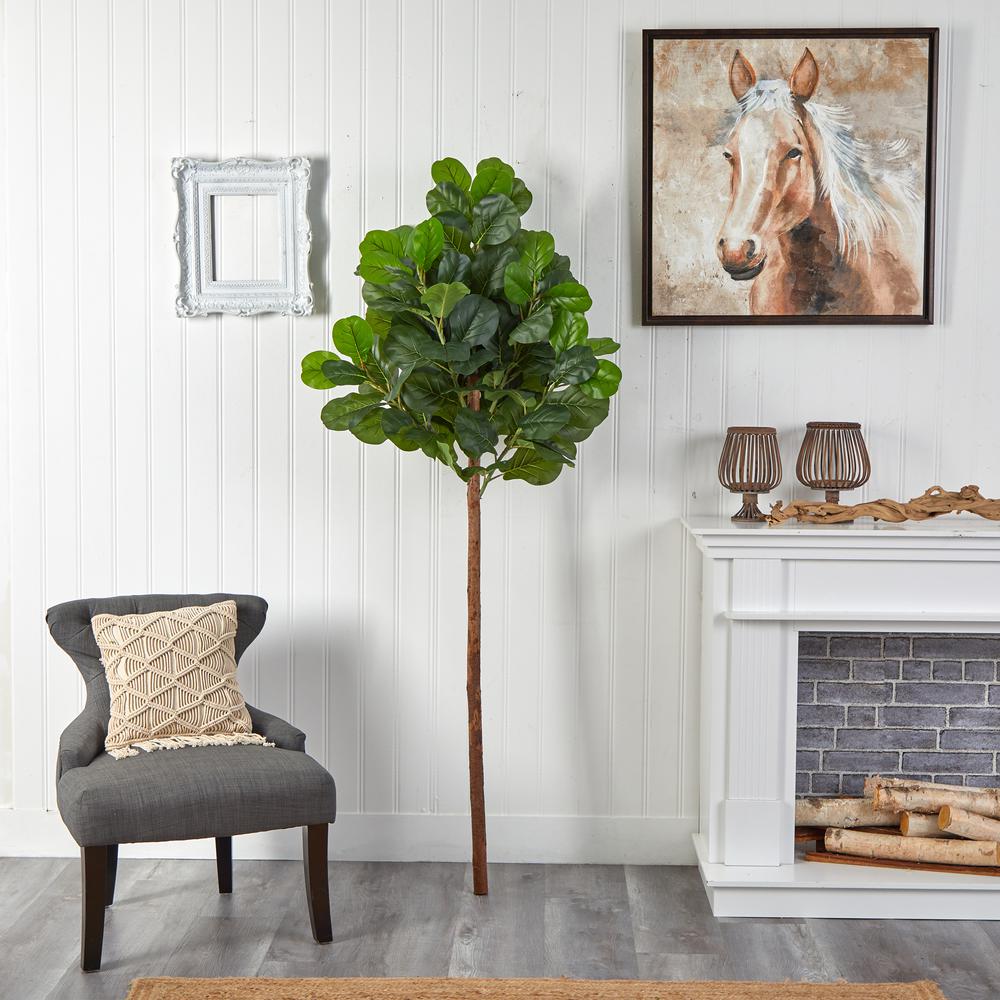 6.5ft. Artificial Fiddle Leaf Tree (No Pot). Picture 3