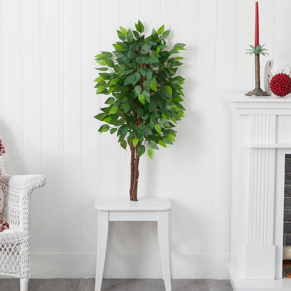 3ft. Artificial Double Trunk Ficus Tree (No Pot). Picture 4