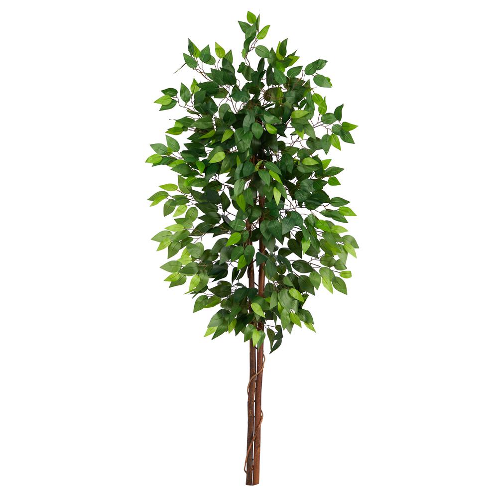 5ft. Artificial Double Trunk Ficus Tree (No Pot). Picture 1