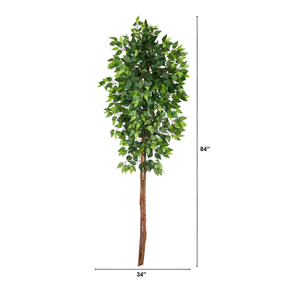 6ft. Artificial Double Trunk Ficus Tree (No Pot). Picture 2