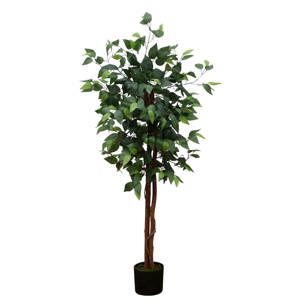 4ft. Artificial Double Trunk Ficus Tree. Picture 3
