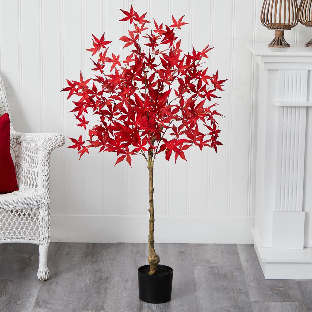 4ft. Autumn Maple Artificial Fall Tree. Picture 3