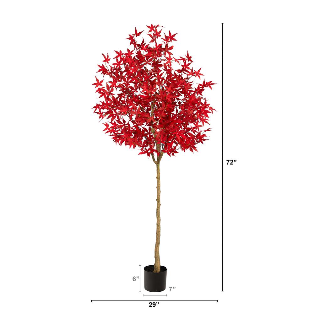 6ft. Autumn Maple Artificial Fall Tree. Picture 2