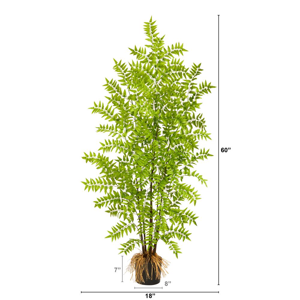 5ft. Bracken Fern Artificial Tree. Picture 2