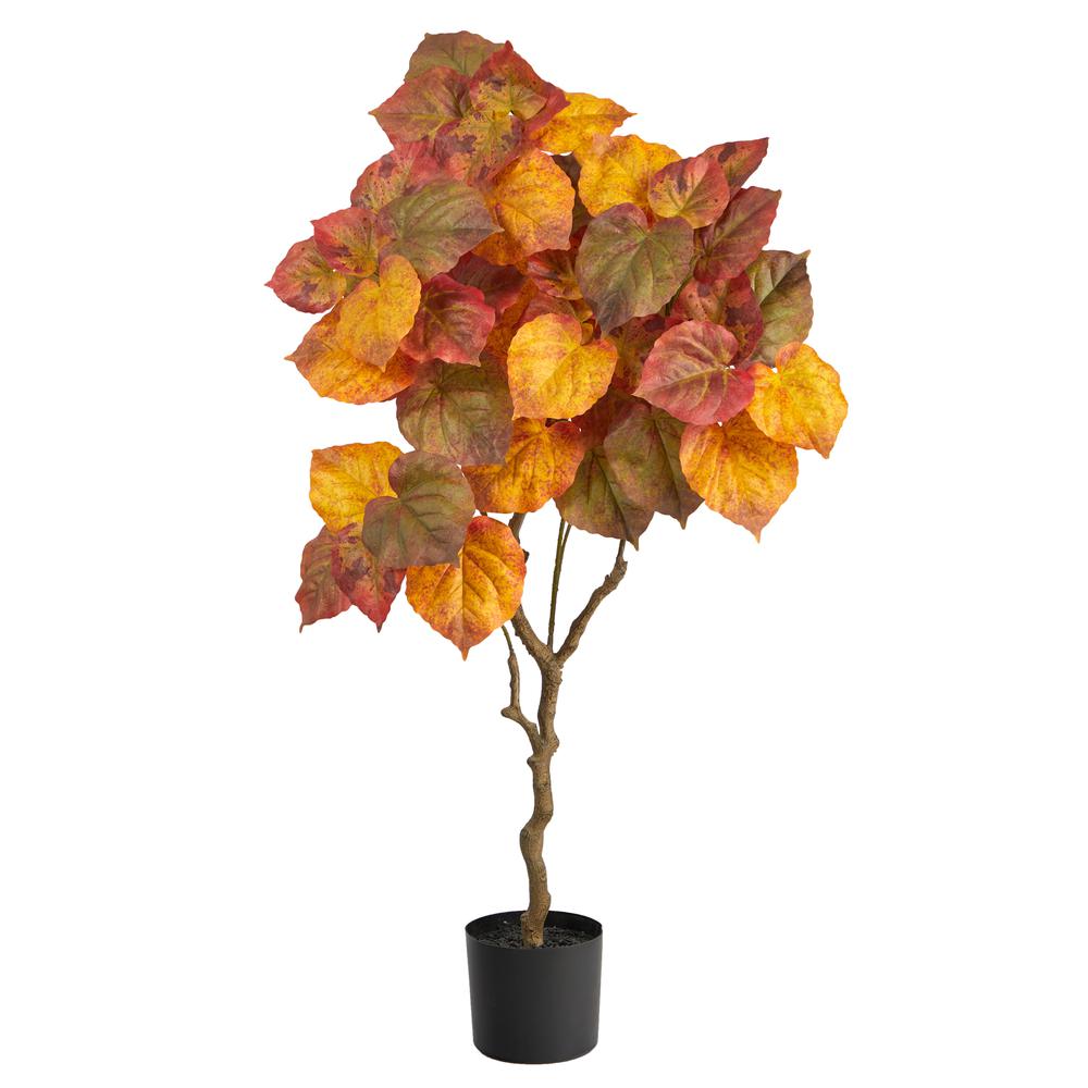 4ft. Autumn Umbrella Ficus Fall Artificial Tree. Picture 1