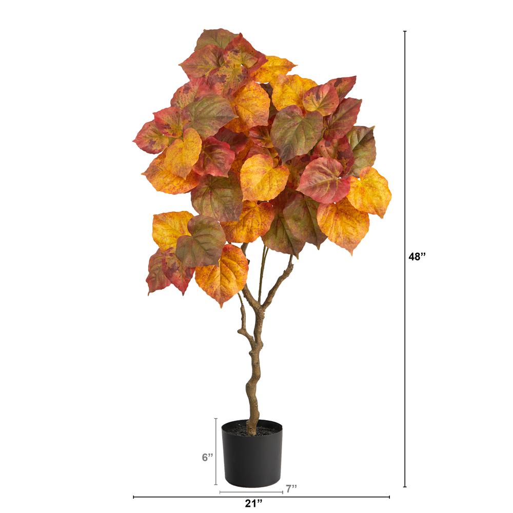 4ft. Autumn Umbrella Ficus Fall Artificial Tree. Picture 2