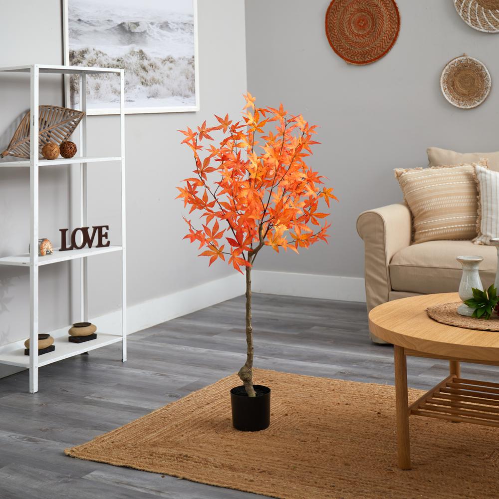6ft. Autumn Maple Artificial Tree. Picture 4