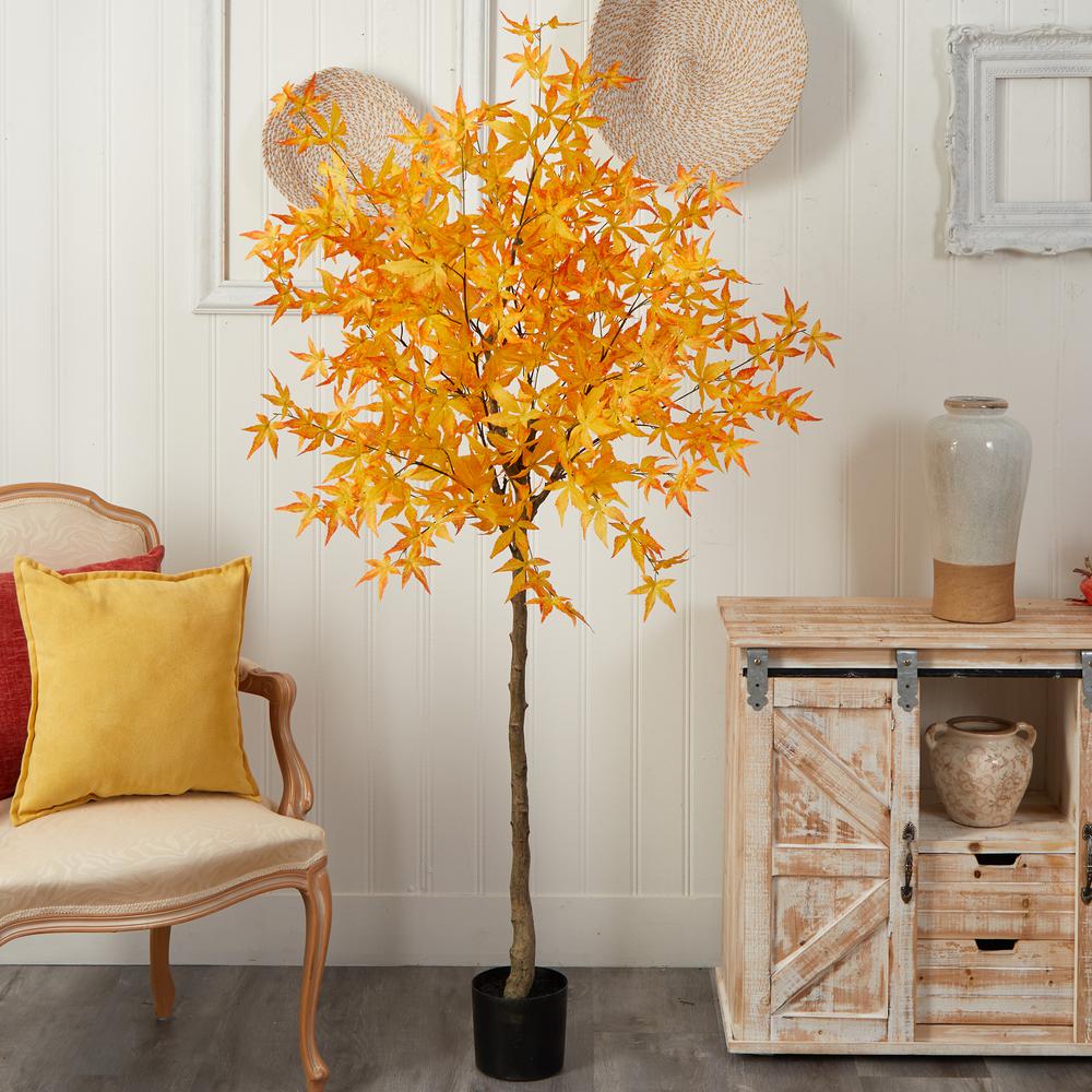 6ft. Autumn Maple Artificial Tree. Picture 3