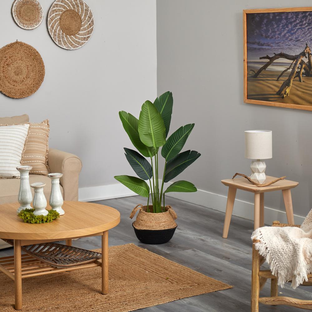 4ft. Travelers Palm Artificial Tree in Boho Chic Handmade Cotton. Picture 4