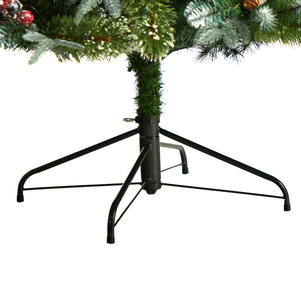7.5ft. Snow Tipped Aspen Spruce Pre-Lit Christmas Tree with 450 LED lights. Picture 6